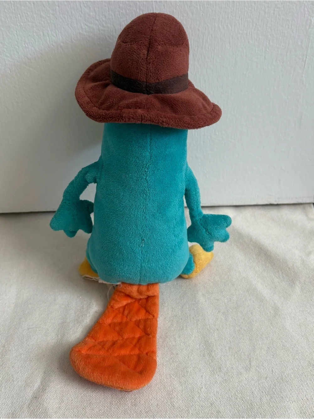Disney Parks Phineas and Ferb Perry the Platypus Plush Stuffed Animal Brown Hat